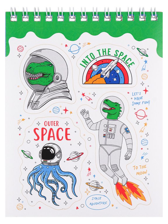 Набор наклеек 150 шт "Мой космос" 16л., А6, MILAND