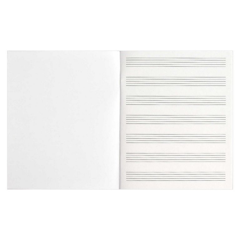 Тетрадь для нот 24 л., А5 на скрепке "Котенок меломан" для младших классов вертикальная