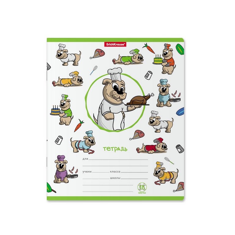 Тетрадь 18 лист кл. А5 "Busy Dogs" ассорти