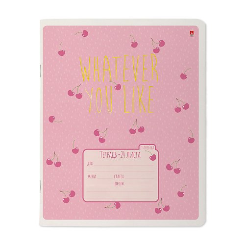 Тетрадь 24 лист лин. А5 на "FRUIT RAIN" 5 ВИДОВ