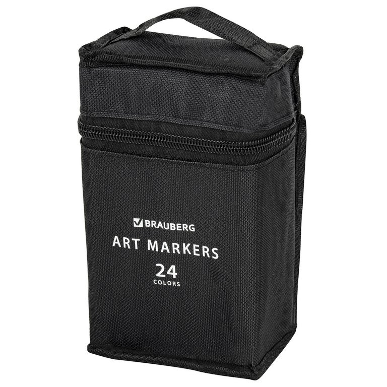 Маркер для скетчинга  24шт/уп BRAUBERG двусторонние в чехле