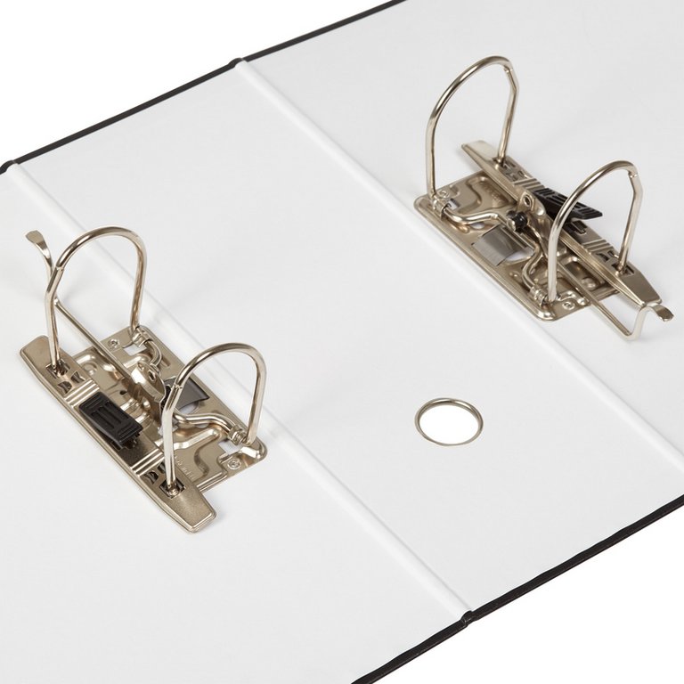 Папка-регистратор А4 125мм Attache с двумя арочными механизмами, черная