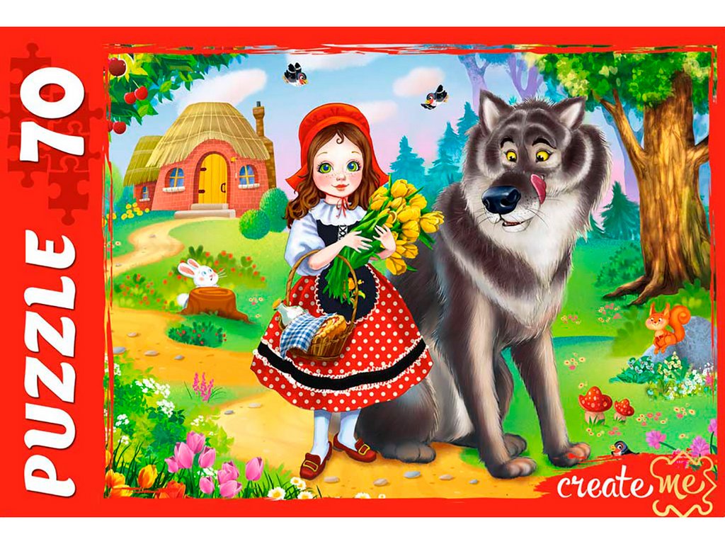 Пазлы   70 дет. "Красная шапочка" Рыжий КОТ