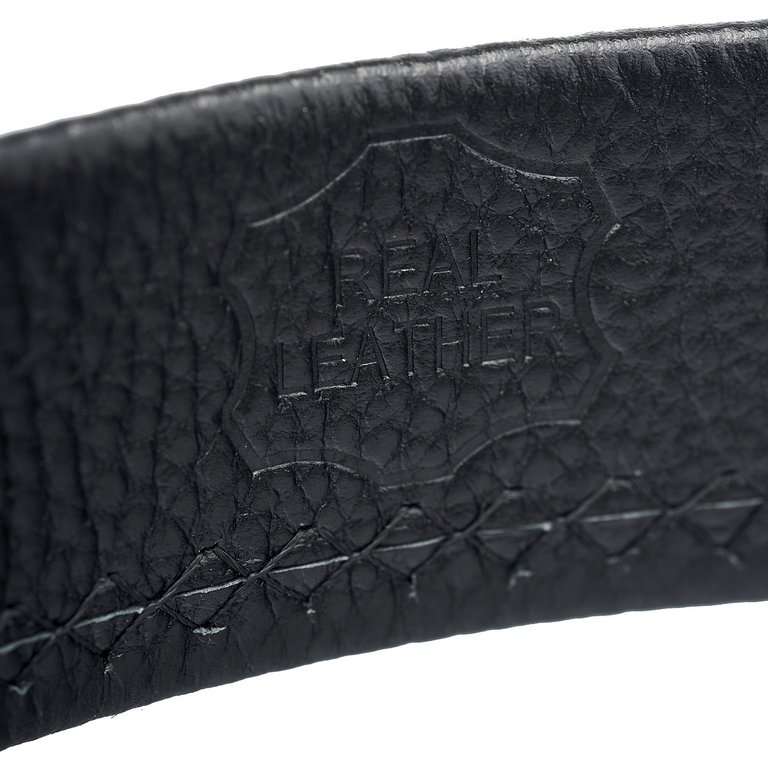 Ремень Dr.Koffer мужской нат. кожа, черный