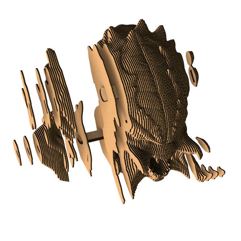 Сборная модель из гофрокартона "Хищник" h=18см, 187 дет., 6+, 5cult