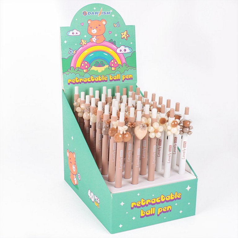 Ручка шариковая сувенирная автомат "Lovely" 0,5 мм, стерж. 116мм