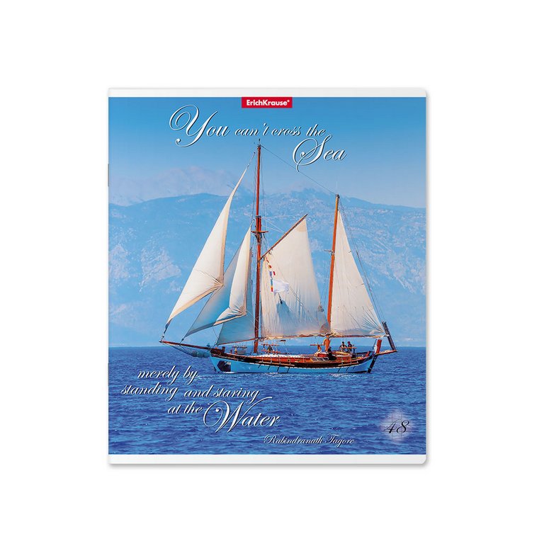 Тетрадь 48 лист кл. А5 на скрепке "Sea Breeze", матовая ламинация