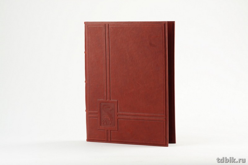 Папка адресная кожа подкладка из замши, без надписи, "Макей", коричневая