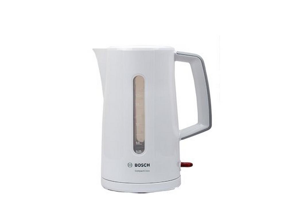 Чайник Bosch TWK1M121, 1,7л, 2400 Вт, пластик, белый, чёрный