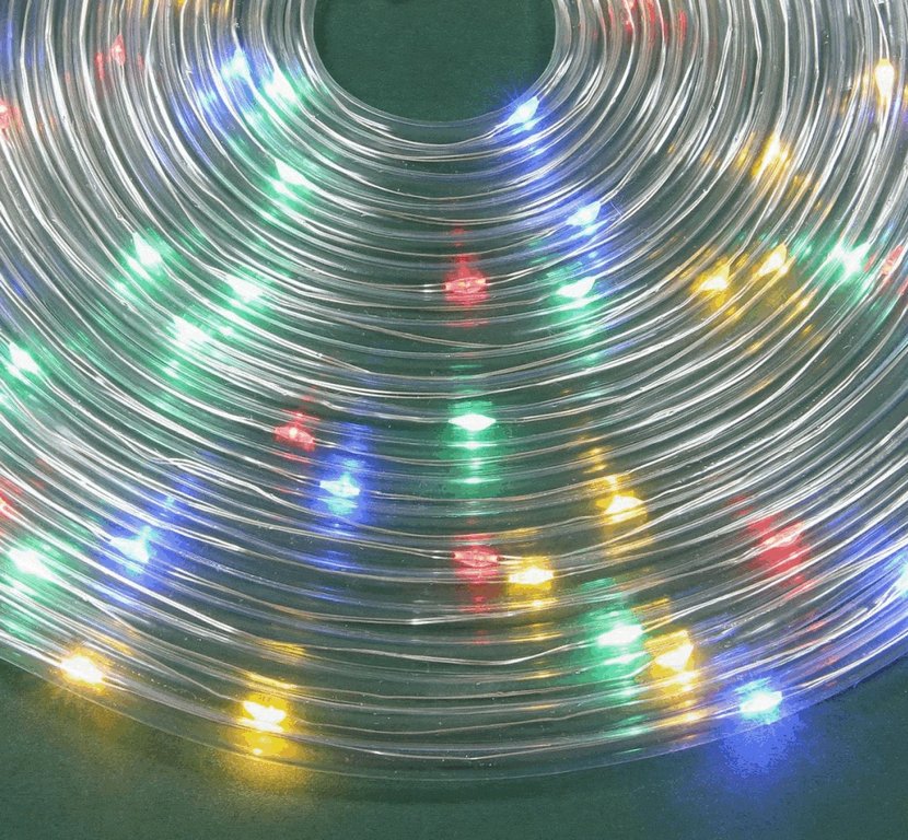 Гирлянда комнатная/уличная Шнур 10м, 100 цветных ламп