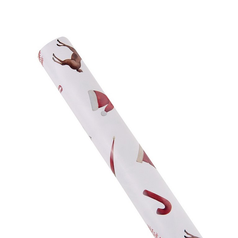 Бумага упаковочная НГ 70*100см  в рулоне  "Новый год" BrunoVisconti