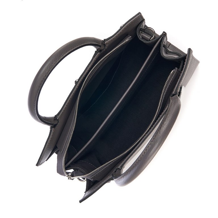 Сумка женская Dr.Koffer 32х26х11см см, нат.кожа серый