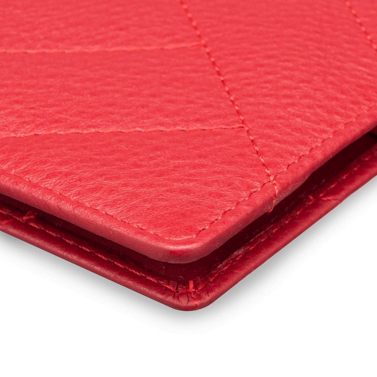 Обложка для паспорта Dr.Koffer нат. кожа, красный