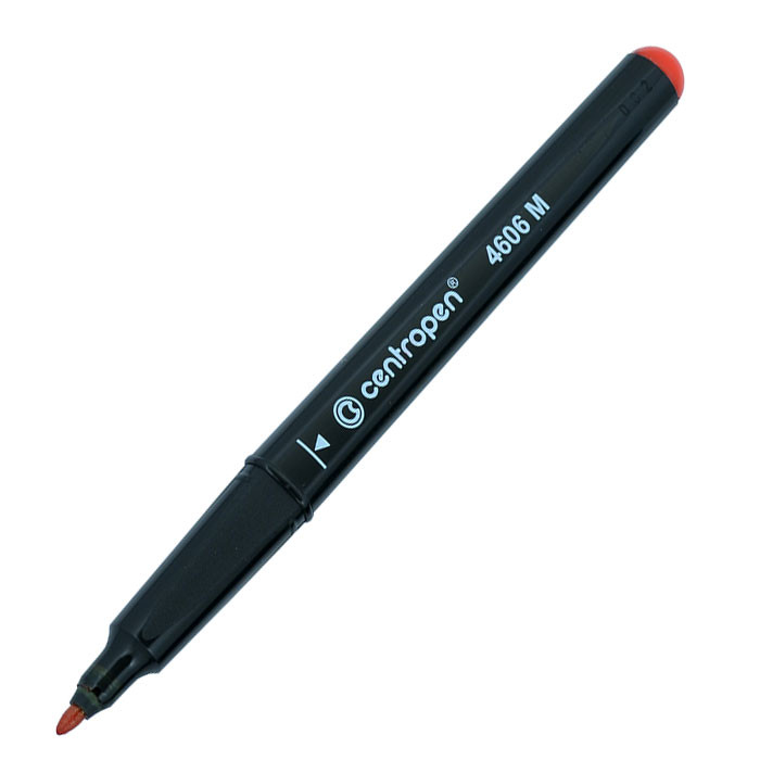 Маркер для CD 1мм Centropen перманентный, красный