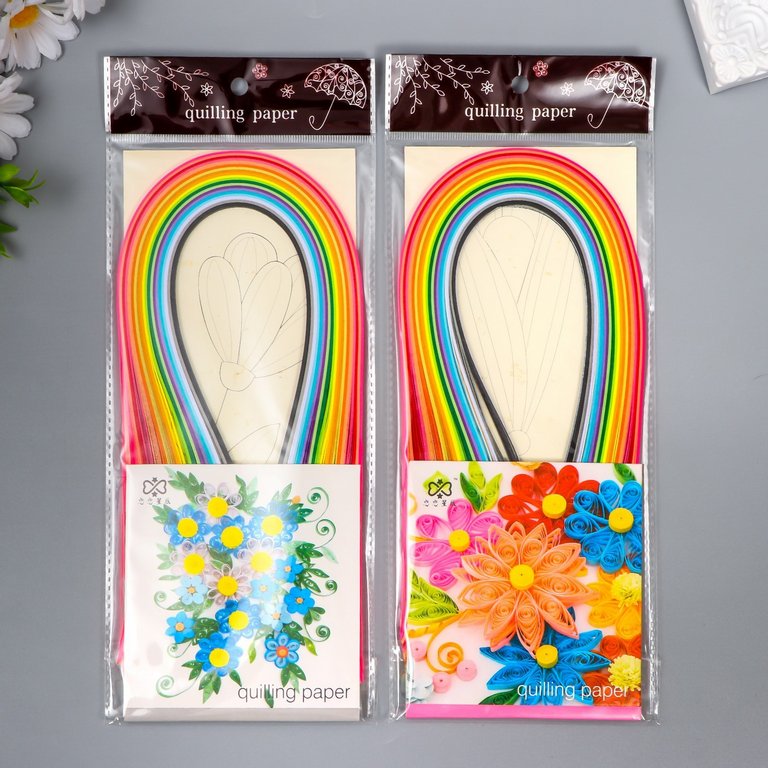 Квиллинг бумага 240 полос 3 мм*54 см "Цветные" Арт Узор