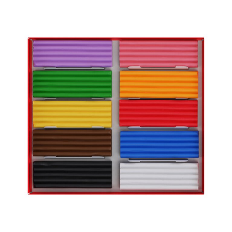 Пластилин 10 цв. 200 гр. Гамма "Мультики", со стеком, картон. упаковка