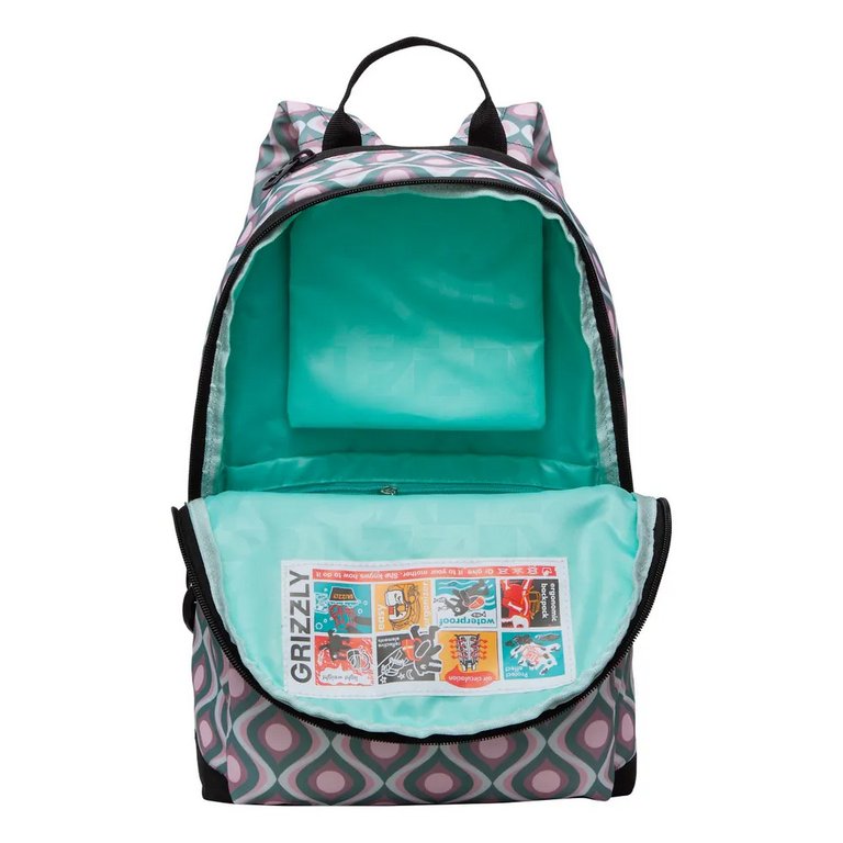 Рюкзак молодежный женский Grizzly 26*38*12 см., разноцетный