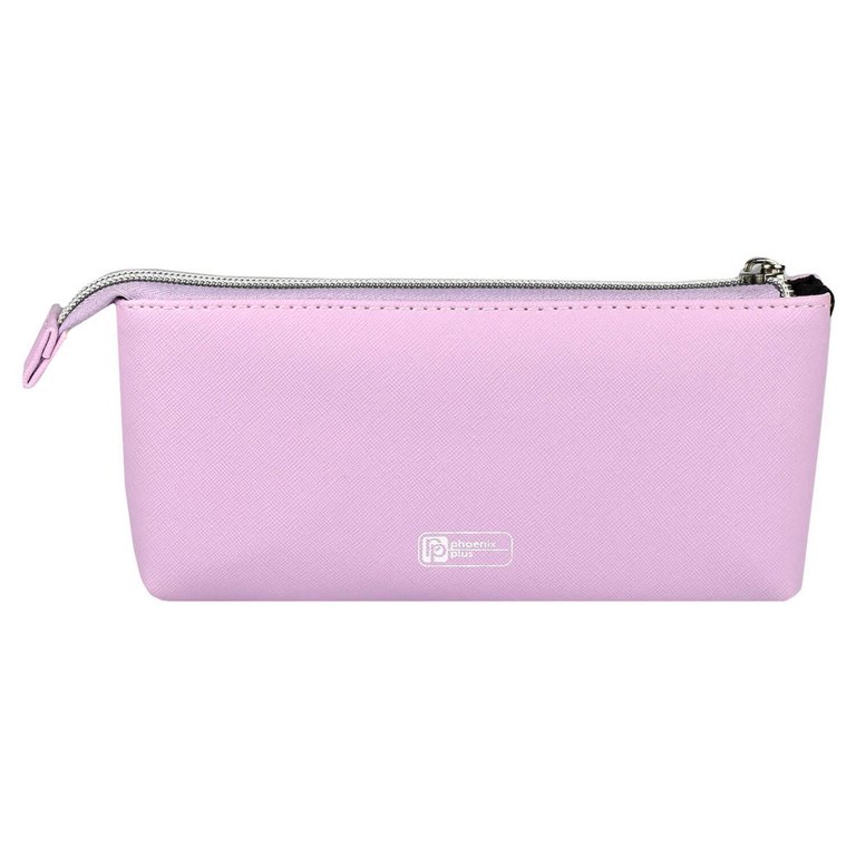 Пенал  для девочки "Паттерн" 19*10,5 см кожзам, фиолетовый