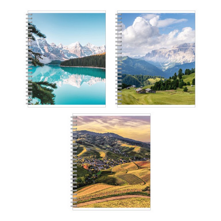 Тетрадь 96 лист кл. А5 на спирали "Горы"