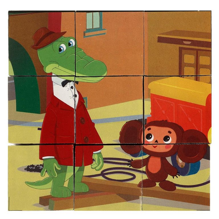 Игра развивающая Кубики "Союзмультфильм. Чебурашка" Умные игры (9 кубиков)