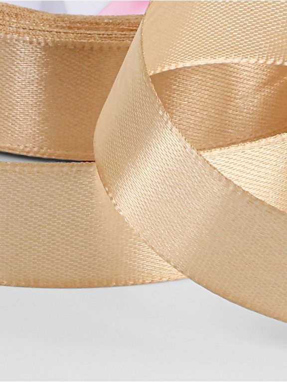 Лента атласная 2,0см*23м, цв. бежевый  ART UZOR