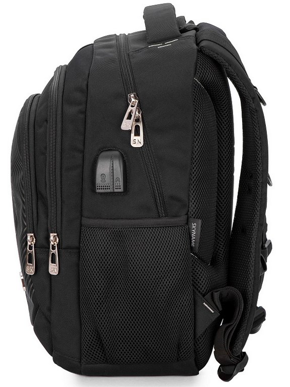 Рюкзак молодежный мужской SkyName 42*30*16 см. серый/черный