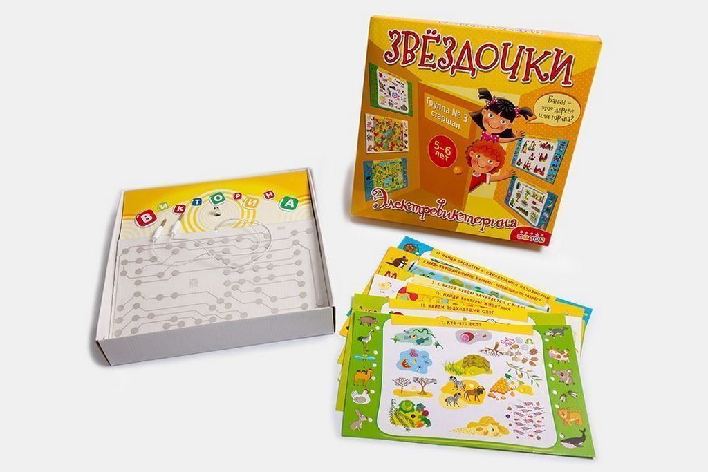 Электровикторина 5-6 лет "Звездочки" Дрофа МЕДИА