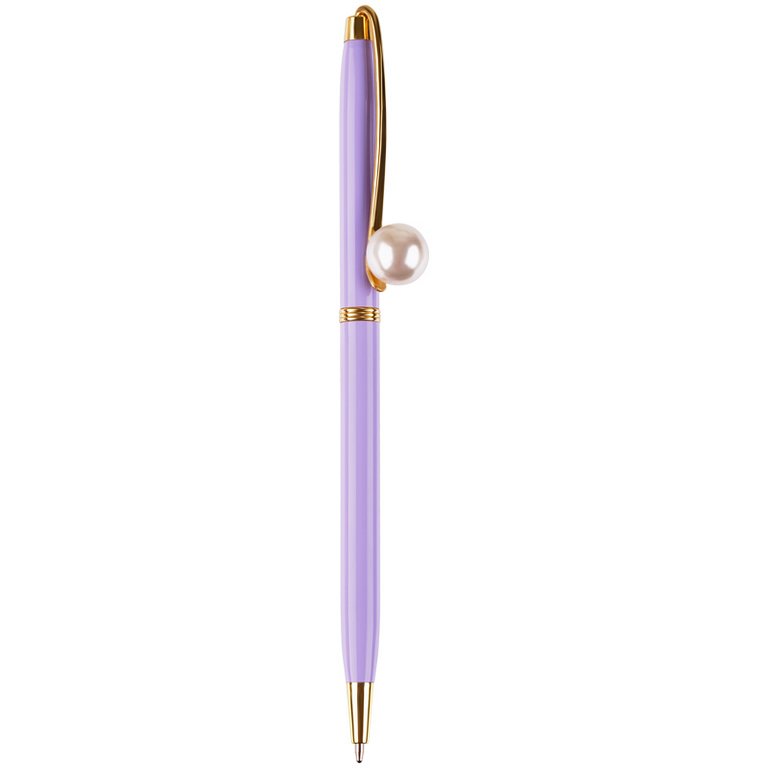 Ручка шариковая сувенирная автомат MESHU "Lilac jewel" синяя, 1,0мм