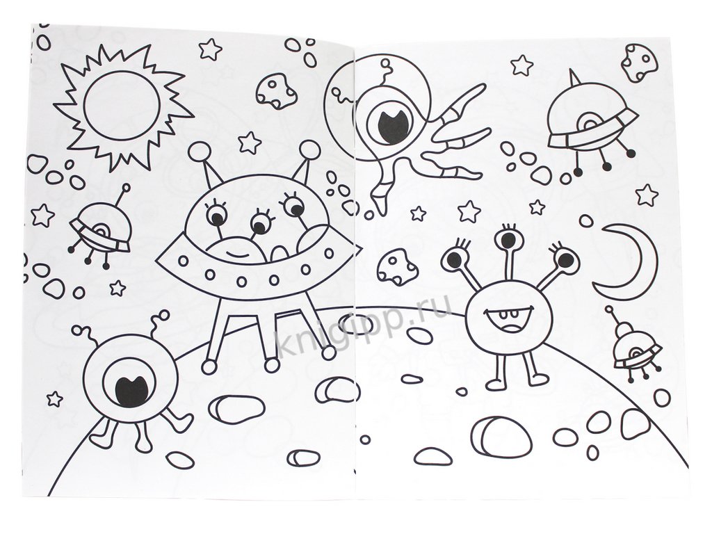 Раскраска А4 "В Космосе" 16 стр ПРОФ-пресс