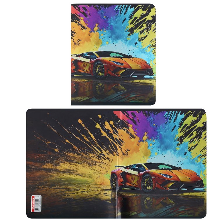 Тетрадь 48 лист кл. А5 на скрепке "Красочные машины"