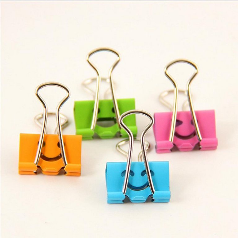 Зажим для бумаг 25 мм цветной Emojie deVENTE