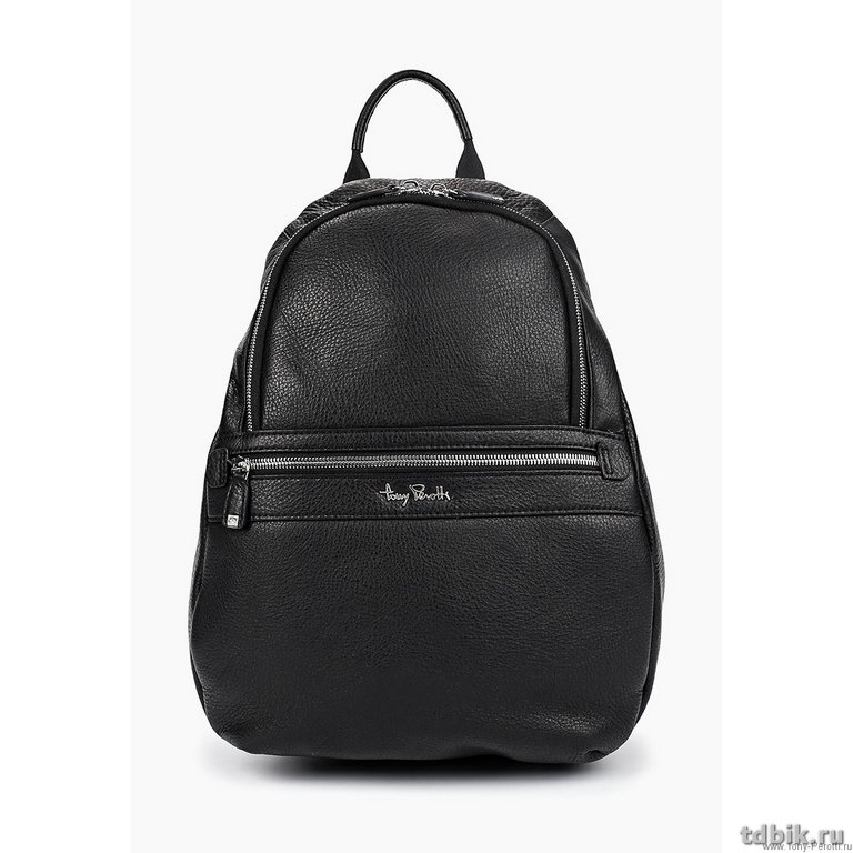 Рюкзак молодежный Tony Perotti 25*33*13 см, нат. кожа, черный