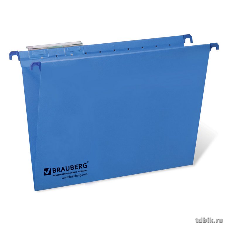 Папка подвесная BRAUBERG 406*245 мм Fool-Scap синяя