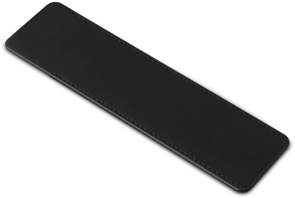 Футляр для ручки Parker нат. кожа, матово-черный с золотым тиснением