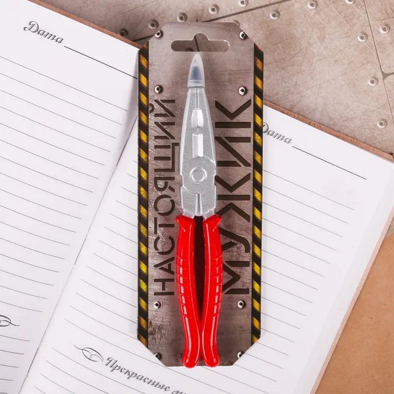 Ручка шариковая сувенирная "Плоскогубцы" " (Настоящий мужик)