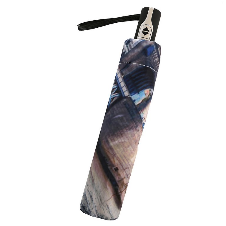 Зонт женский суперавтомат Fabretti, облегченный, 3 сложения, сатин,