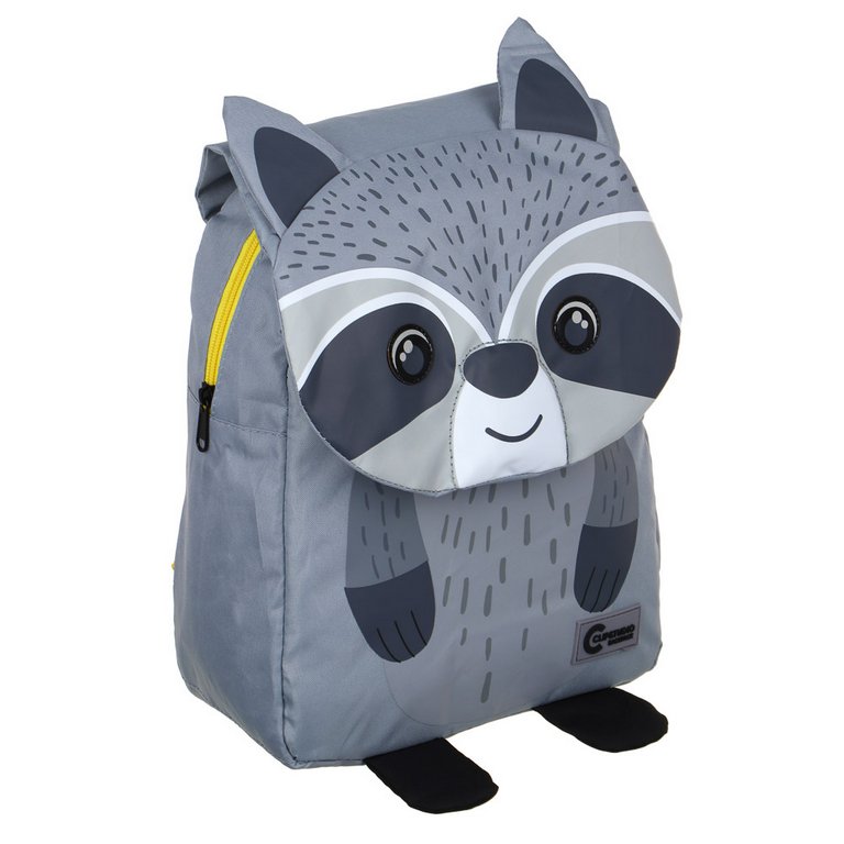 Рюкзак детский "Енот" 34х27х11см, 1 отделение на молнии, клапан на липучке
