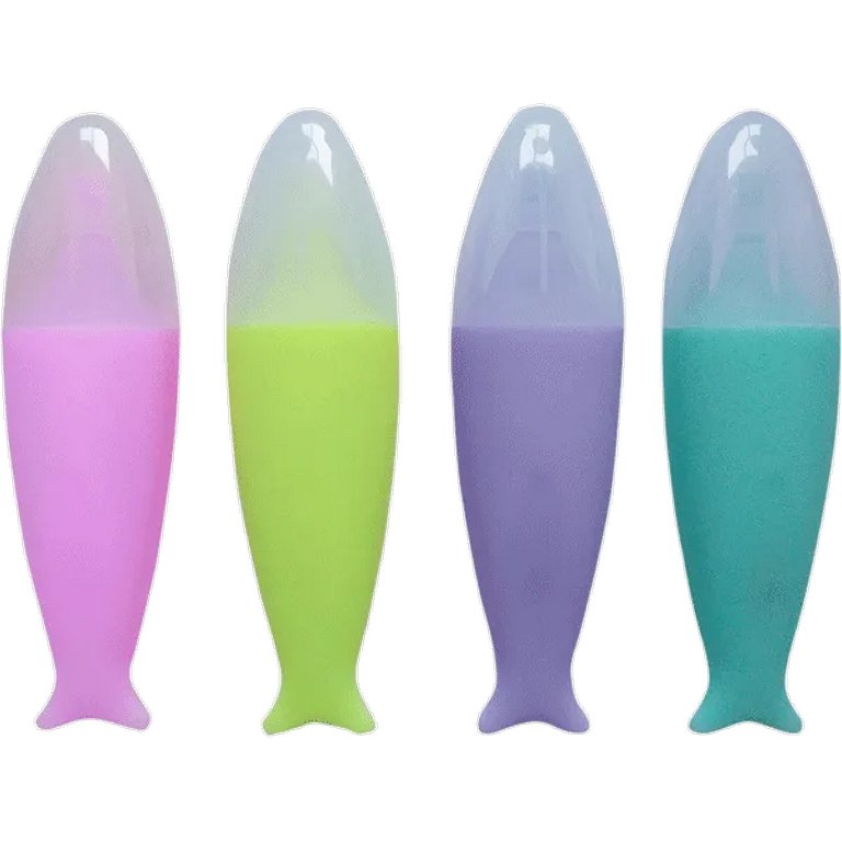 Набор текст-маркеров  4 шт  MINI deVENTE "Fish" (цвет мор.волны, желт, фиол, роз)