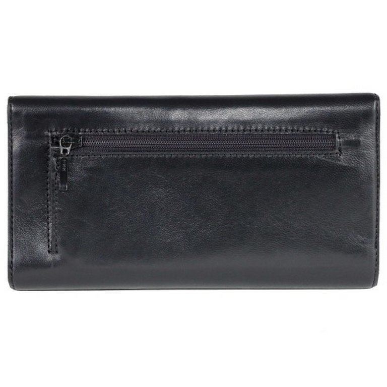 Портмоне Макей 18,9*10,5см, нат. кожа, цв. черный