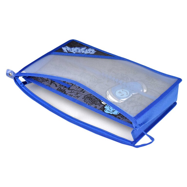 Папка для труда (А4) "ГРАФФИТИ" молния, внутренний разделитель с держателями