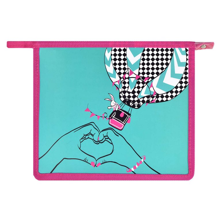 Папка для тетрадей А5 на молнии "МЕЧТАЙ" дно с расширением