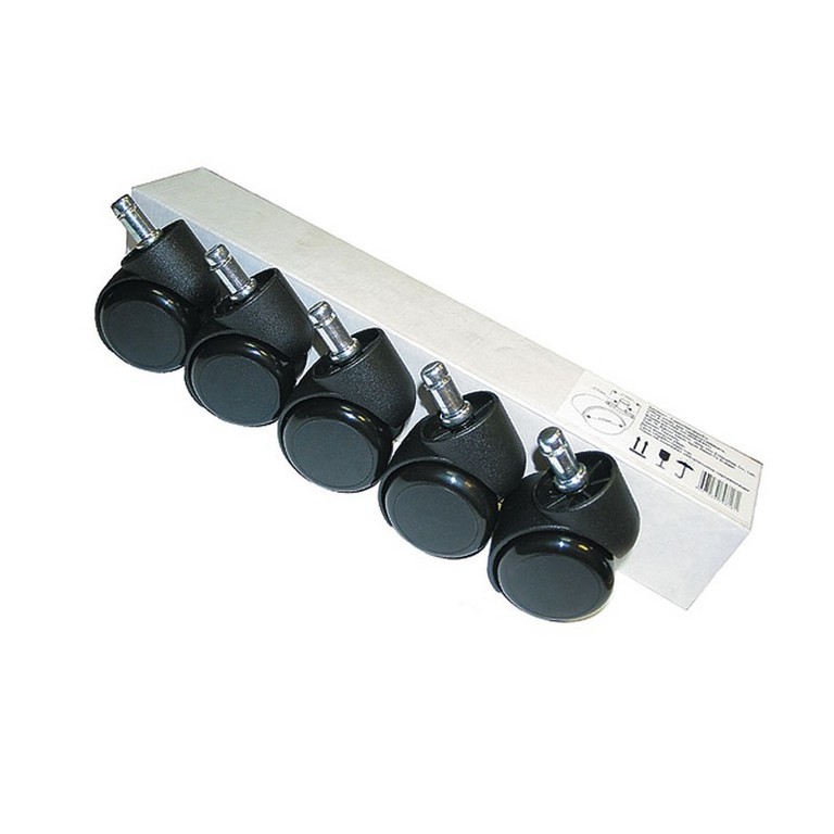 Колесо для кресла 5шт/уп (для паркета/ламината), шток 11мм