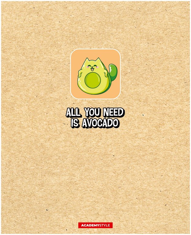 Тетрадь 48 лист кл. А5 на скрепке "АвоКотики"