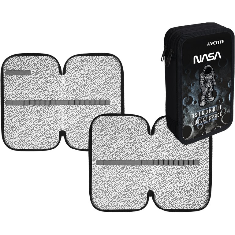Пенал 2 отд. для мальчика deVENTE "NASA" 20,5 *12 см. (картон с конгревным тиснением)