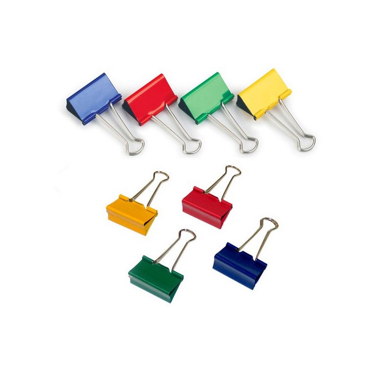 Зажим для бумаг 25 мм цветной Lamark "Неон"