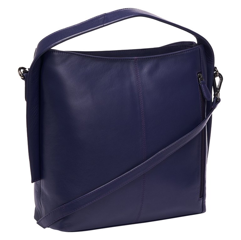 Сумка женская Dr.Koffer 29х30х10см см, нат.кожа синяя
