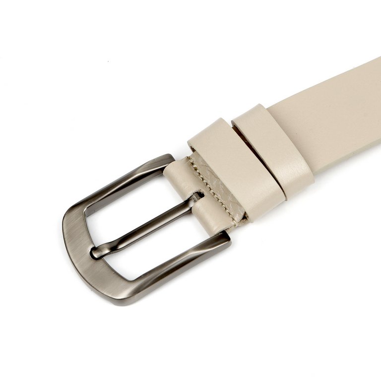 Ремень FABRETTI мужской, натуральная кожа, размер 125, бежевый