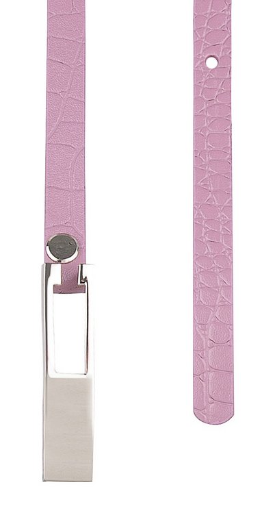 Ремень Alliance нат. кожа,  ширина 10мм, сиреневый