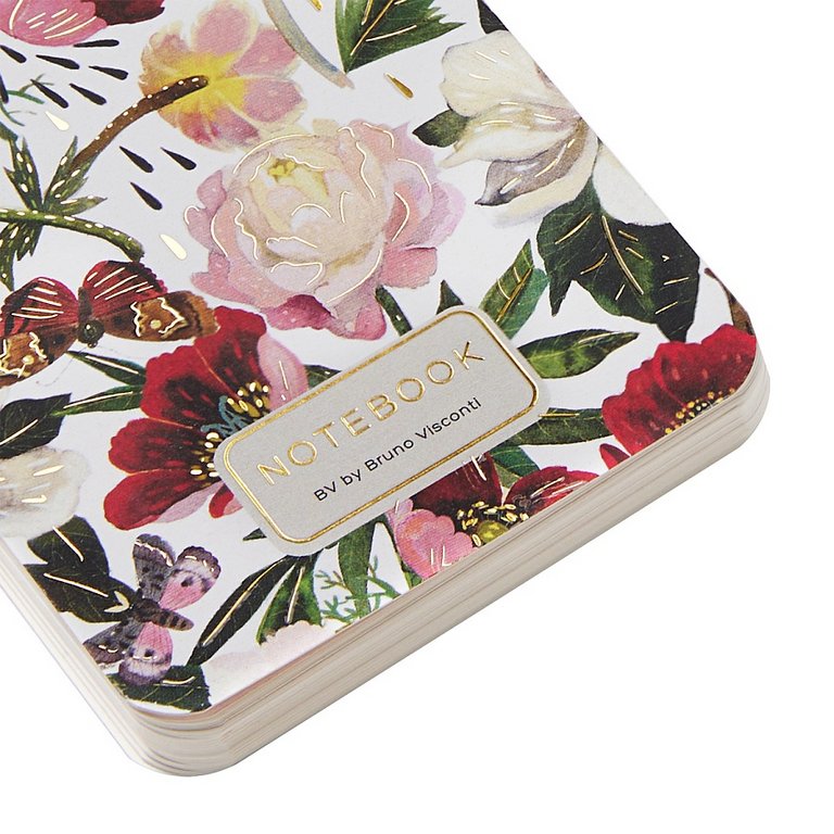 Блокнот А7  40л.,  75*105 мм, на гребне Bruno Visconti CUTE JOURNAL "Flora. Пионы"