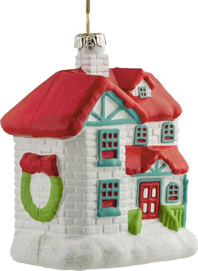 Украшение елочное из полирезины "Дом", 10см